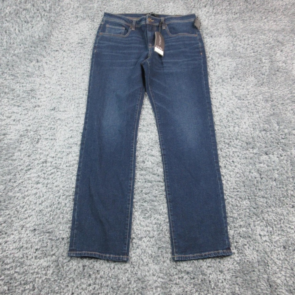 LVPL Los Angeles Jeans Mens 34x32 Blue Relaxed Straight Stretch Denim 34x32 NWT